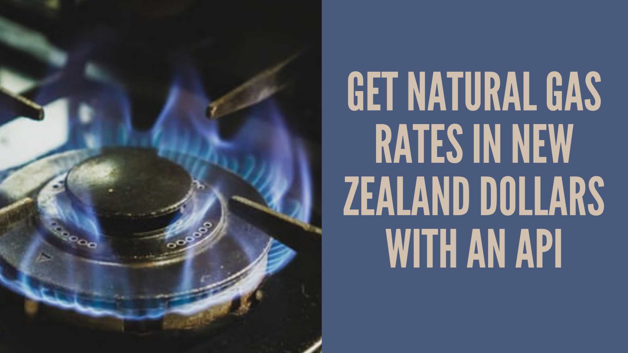 Get Started In Natural Gas Rates in New Zealand Dollars with an API  